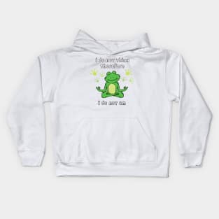 I do not think therefore I do not am - digital printa Kids Hoodie